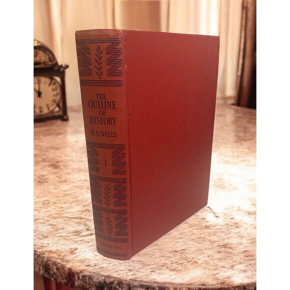 The Outline Of History By HG Wells Revised Volume 1 - 1956 Hardcover - Picture 1 of 14